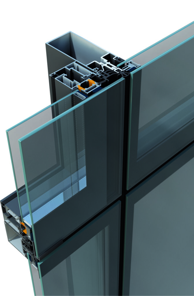 sistem complet pentru pereți cortină