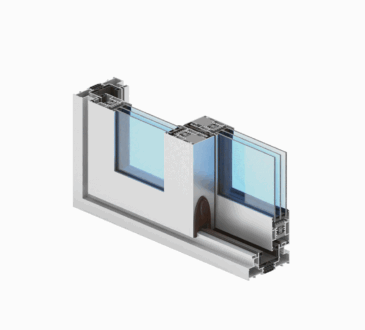 uși glisante cu proprietăți de izolare termică