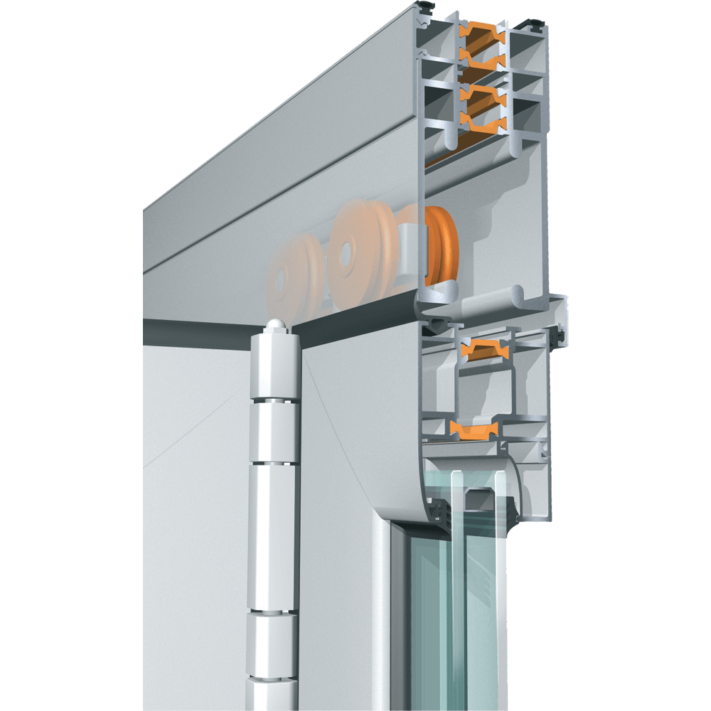uși armonică cu barieră termică